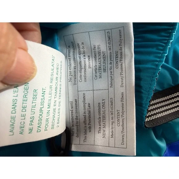 Obermeyer Womens Blue Down Insulated Ski Jacket Hooded Winter Coat Size 6 - Picture 7 of 17